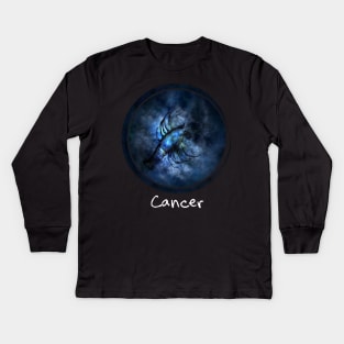 Best women are born as cancer - Zodiac Sign Kids Long Sleeve T-Shirt